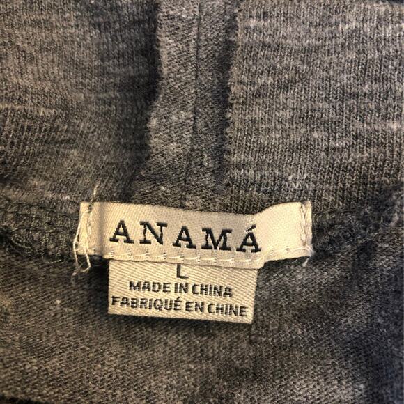 Anthropology ANAMA turtleneck gray high low sweater dress size large - Picture 5 of 12